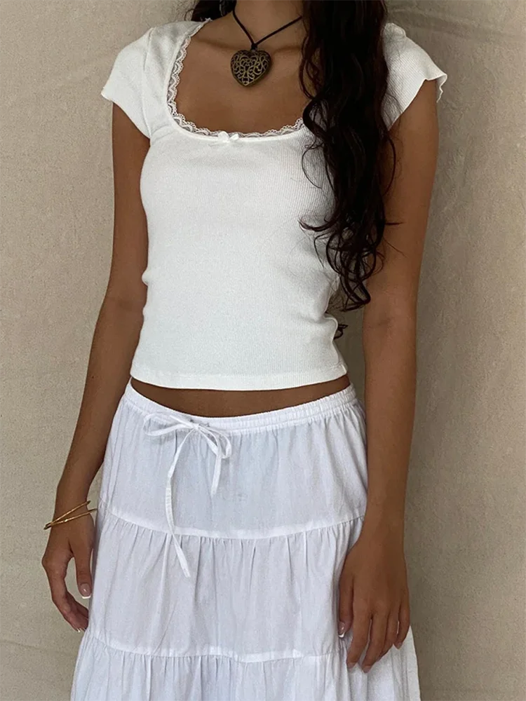 Nora Classic White Crop Top