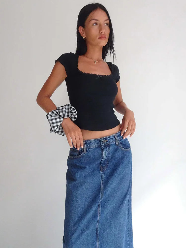 Nora Classic White Crop Top